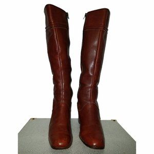 Rare Vtg 70s Hana Mackler Leather Zip Boots 8.5 B
